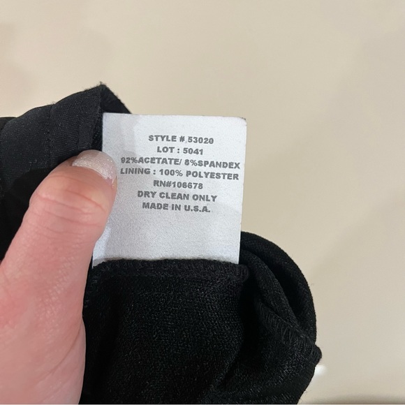 Victor Costa black sparkle pants - Picture 6 of 6